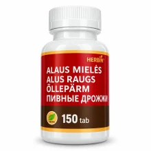 Herbin alaus mielės, 150 tablečių