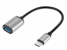 Adapteris USB 3.0 į USB-C Kruger & Matz Basic, 16.5 cm, sidabrinis