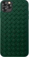 Devia Woven Pattern Design Soft Case, Apple iPhone 11 Pro Max, žalias