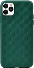 Devia Woven2 Pattern Design Soft Case, Apple iPhone 11 Pro Max, žalias