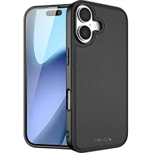 Dėklas Nevox StyleShell NYLO, iPhone 17, juodas