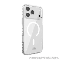 Eiger IceGrip MagSafe dėklas, iPhone 18 Pro/17 Pro, permatomas
