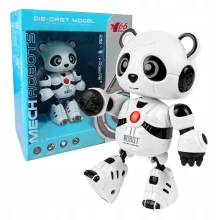 Interaktyvus robotas panda, baltas