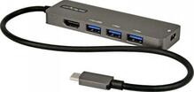 Adapteris StarTech USB-C multiport DKT30CHPD3
