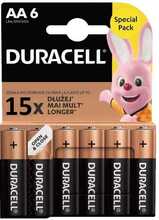 Duracell Basic MN1500 AA, 1.5V, 6 vnt.