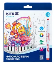 Flomasteriai Kite Creative, 12 spalvų
