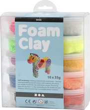 Modelinas Foam Clay Basic, 10x35 g