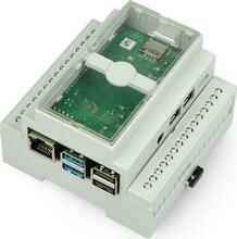 Dėklas Raspberry Pi 4B DIN bėgeliui Multicomp Pro pilkas