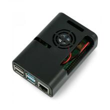 Dėžutė justPi juoda Raspberry Pi 4B