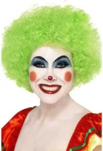 Perukas Crazy Clown, žalias