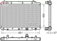 Variklio radiatorius Denso DRM40036