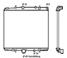 Variklio radiatorius NRF 58313