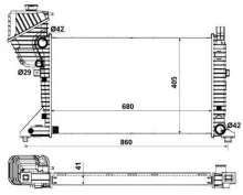 Variklio radiatorius NRF 55348A